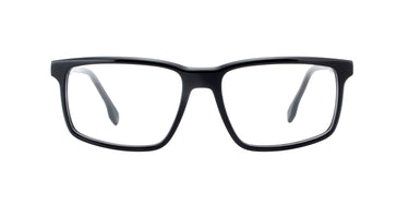 Men Cristal Eyeglasses: Luther- Black - SpecSMART Eye Clinic (Front View)